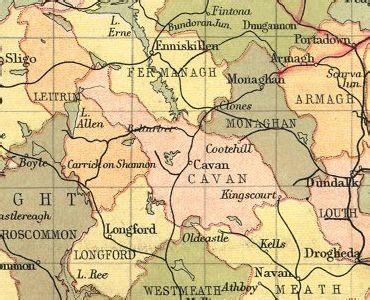 History of County Cavan | Map and description for the county | Map, Map of britain, Old maps