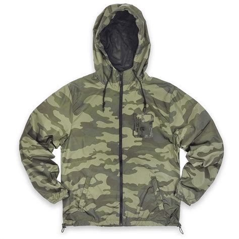 Camo Windbreaker Jacket - Jackets