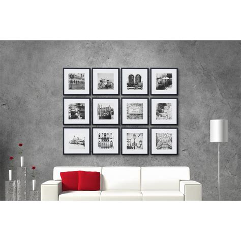 Pinnacle Gallery Perfect 8 in. x 8 in. Black Collage Picture Frame Set-16FW2233 - The Home Depot ...