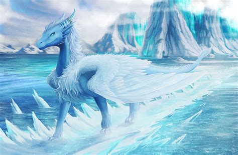 The bright ice Dragon Dragon Artwork Fantasy, Fantasy Dragon, Fantasy ...