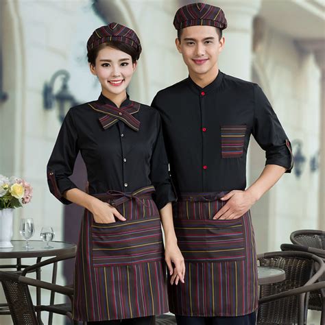 China Cafe Waiter Uniform Restaurant Uniforms Hotel Waitress Uniforms Work Wear Hotel Work ...