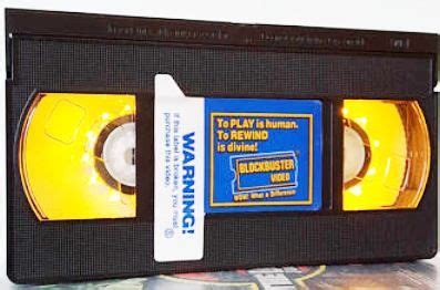 Blockbuster video VHS | Blockbuster video, Vhs tape, Good old