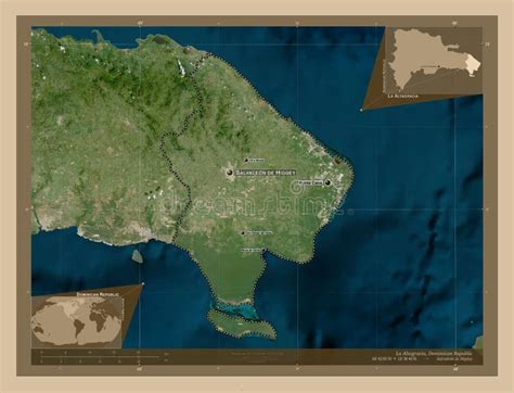 La Altagracia, Dominican Republic. Low-res Satellite. Labelled Points ...