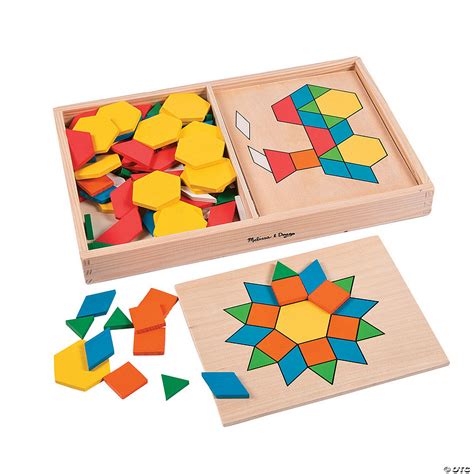 Melissa & Doug® Pattern Blocks & Boards Puzzles | Oriental Trading