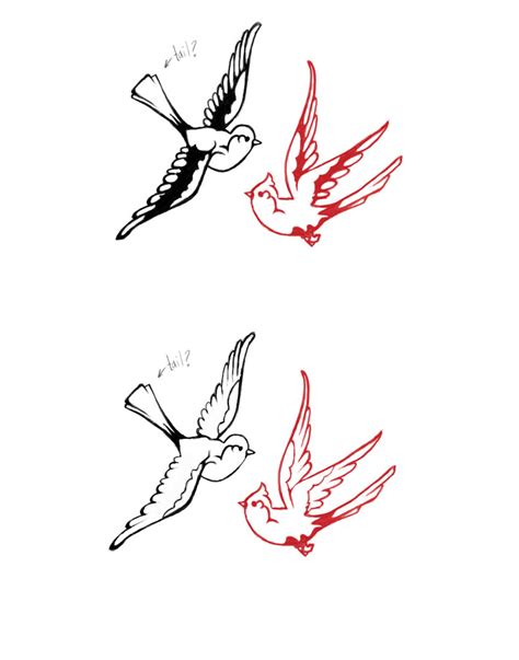 2 birds 1 tattoo by radiogalaxy on DeviantArt