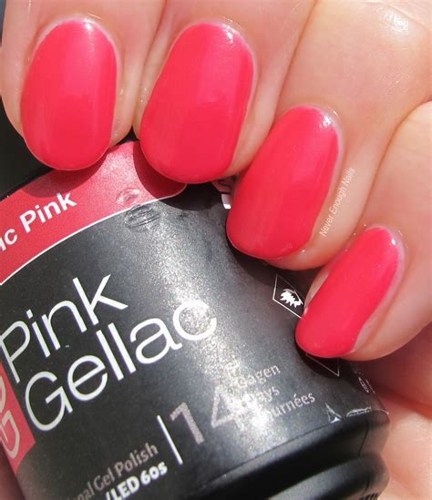 Never Enough Nails: Pink Gellac Gel Polish Review!