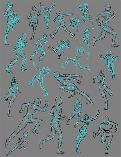 Running Poses by THEAltimate | Running art, Anime poses reference, Running illustration