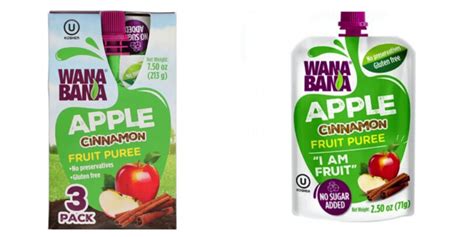 WanaBana Apple Cinnamon Fruit Puree Pouches recall | Growing Your Baby