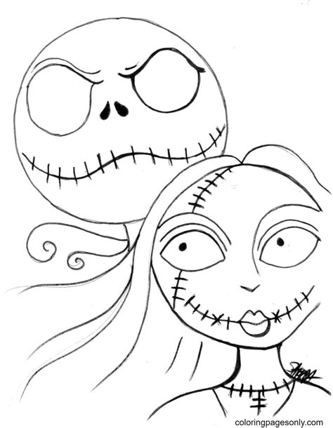 60 Nightmare Before Christmas Coloring Pages - ColoringPagesOnly.com