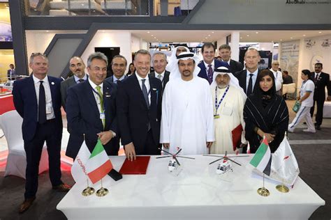 Abu Dhabi Aviation & Leonardo sign contracts for five helicopters. On Day