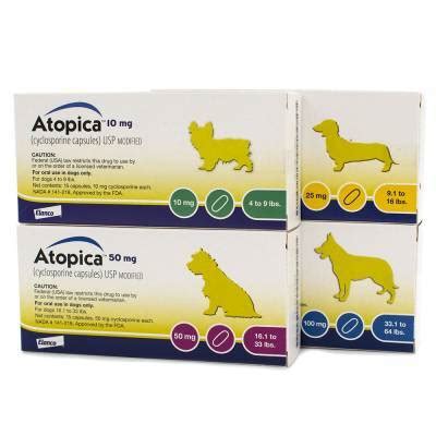 Atopica for Dogs - Cyclosporine for Dogs - Allergy Dog Meds | VetRxDirect | 25mg, 15 Capsules