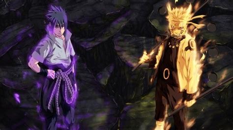 Wallpaper Naruto And Sasuke Six Paths - PetsWall