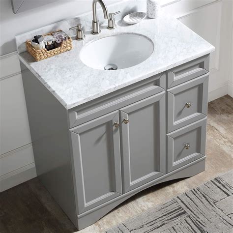 Amazon.com: 36" Single Bathroom Vanity Set in Grey, 36 inches,Gray (36 inches, Gray): Kitchen ...