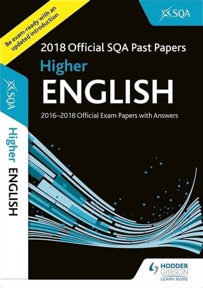 2018 SQA Past Papers With Answers. Higher English : Scottish ...