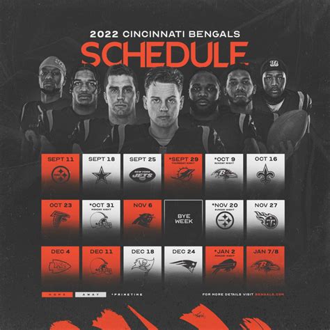 Cincinnati Bengals 2022 Schedule - Mega Sports News