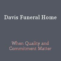 Recent Obituaries | Davis Funeral Home