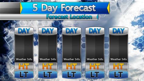 5 Day Weather Forecast Blank Template | Weather | Pinterest | Weather ...