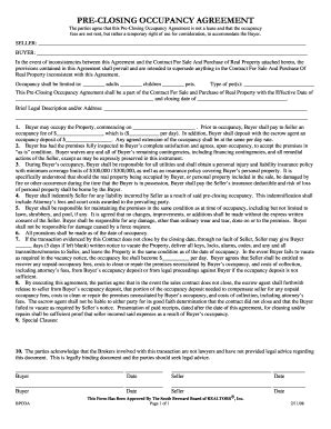 The Occupancy Agreement - Fill Online, Printable, Fillable, Blank ...