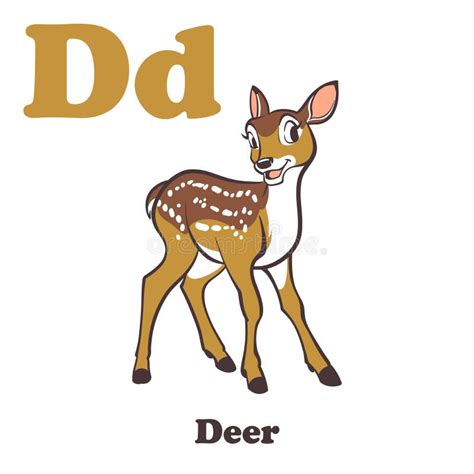 D for Deer stock vector. Illustration of antlers, child - 302719389