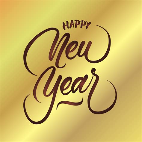 Happy New Year Vector Hand Lettering - Download Free Vector Art, Stock Graphics & Images