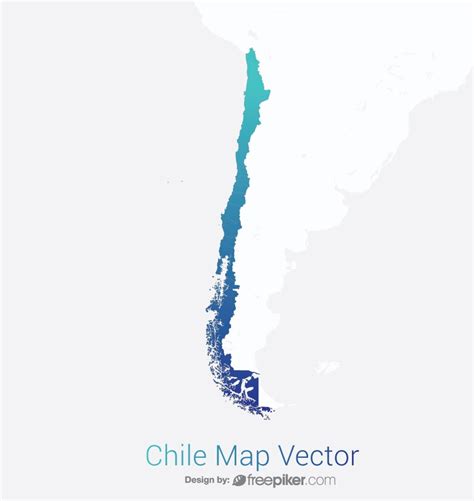 Freepiker | chile map by gradient color vector design