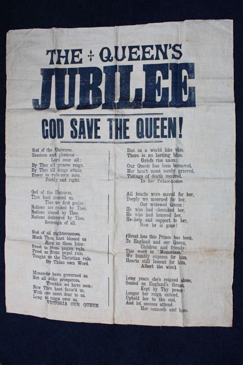 Original 1897 Victorian 'God Save The Queen' National Anthem Lyrics in ...