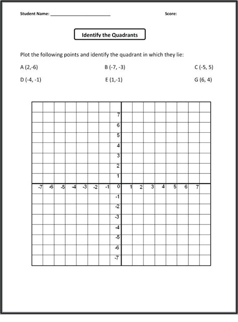 Printable XY Graph | Printable Business & Educational Sheets