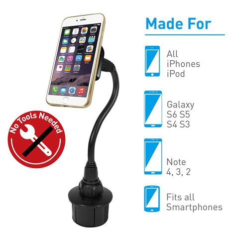 Macally Supper Strong Magnetic Car Cup Holder Mount for iPhone SmartPhone-MCUPMAG - The Home Depot