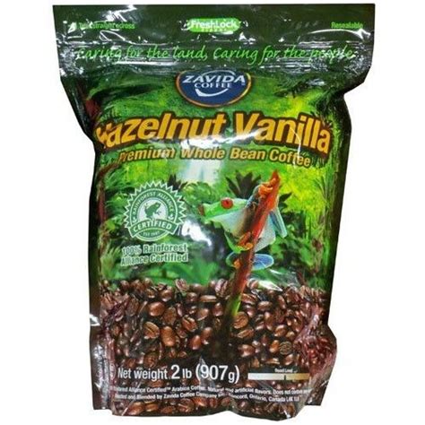 Zavida Coffee Zavida Hazelnut Vanilla Premium Whole Bean Coffee (2 lb ...