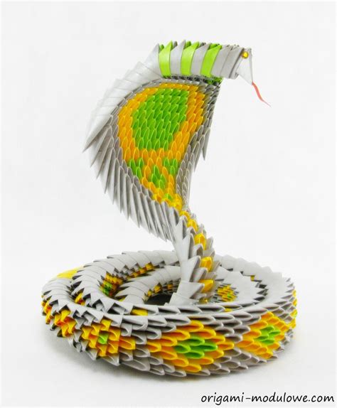 Modular Origami Snake #1 by origamimodulowe on DeviantArt