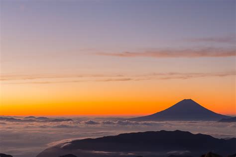 sunrise in fuji 4k HD Wallpaper