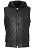 Vest Genuine Lambskin Leather Men's Leather Black Zipper Vest | eBay