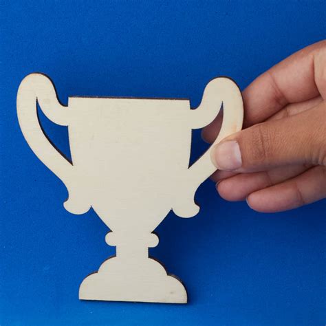 Unfinished Wood Trophy Cutout - All Wood Cutouts - Wood Crafts - Hobby - Craft Supplies ...