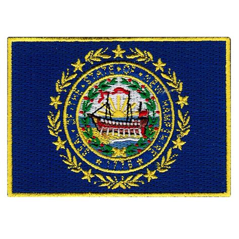 New Hampshire Embroidered Iron-On Flag Patch - Walmart.com