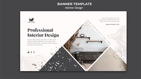 Free PSD | Interior design banner template