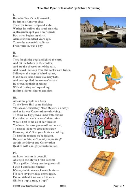 Pied Piper of Hamelin poem | KS2 Poetry| Teachit