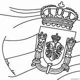 Spain Flag Coloring Page 45213 35751 sketch template