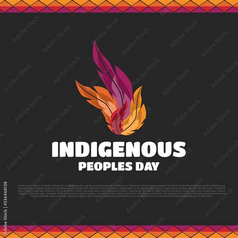 indigenous peoples day greeting social media Stock Vector | Adobe Stock