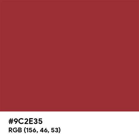 Mars Red color hex code is #9C2E35