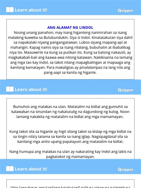 Alamat NG Lindol | PDF