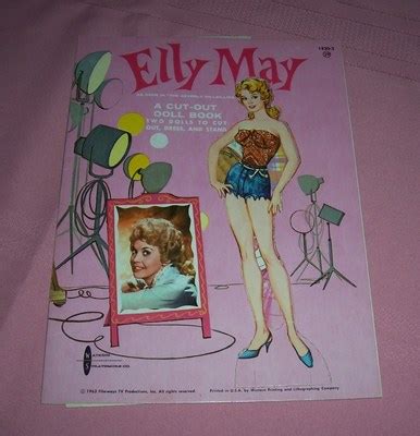 1963 ELLY MAY Clampett 2 Paper Doll Cut Out Beverly Hillbillies Donna ...