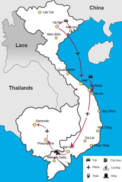 Map Of Vietnam And Cambodia - Maping Resources