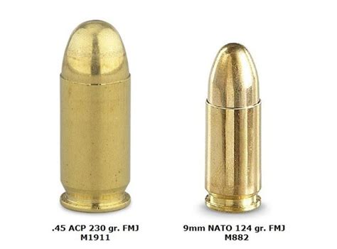 Which is larger 45 Caliber Bullet or 9mm Bullet? - Concealed Carry Insider