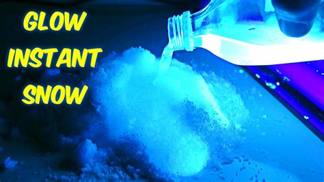 How to Glow Instant Snow - Science Experiment | Science experiments, Instant snow, Experiments