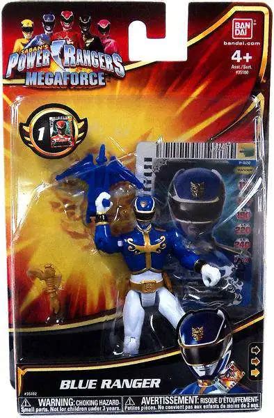 Power Rangers Megaforce Blue Ranger Action Figure Bandai America - ToyWiz