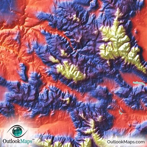 Oregon Topography Map | Physical Features & Mountain Colors