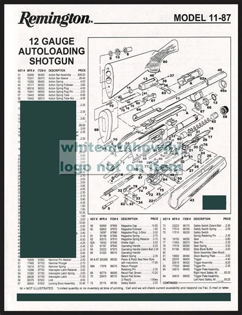 Remington 1100 20 Gauge Parts Diagram