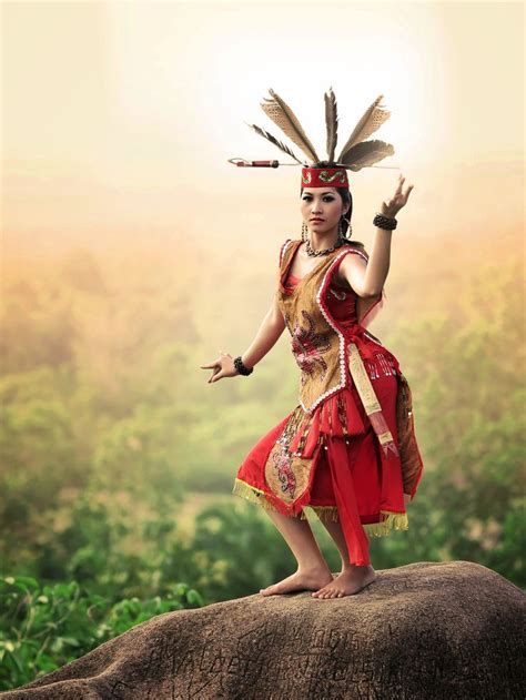 the princess of dayak - This is one of cultural or traditional clothes ...