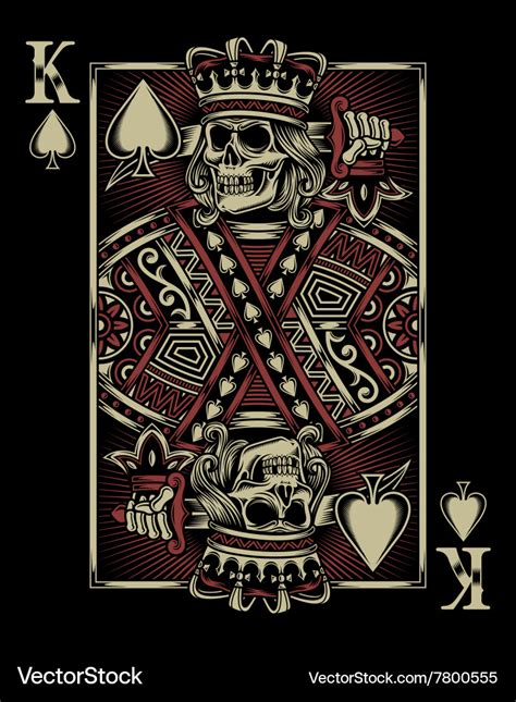 Skull playing card Royalty Free Vector Image - VectorStock