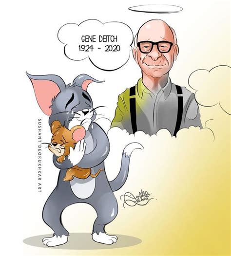 Gene-Deitch-Tom-And-Jerry-Popeye-Illustrator-Tribute | Tom and jerry, Funny cartoon memes, Tom ...